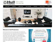 Tablet Screenshot of hullproductions.com